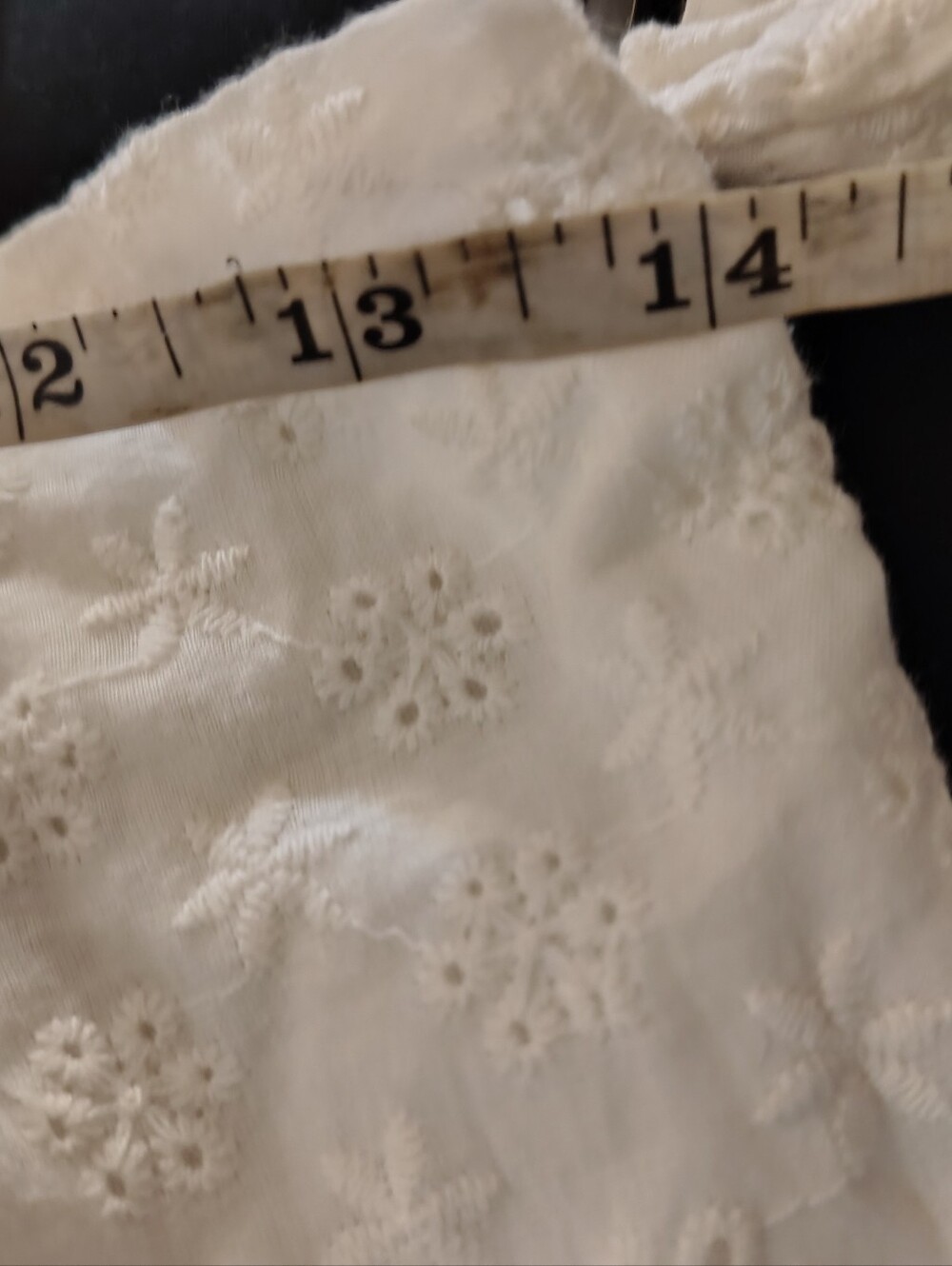 NWT Fashion Nova Eyelet Ruffled Skirt Off-Shoulder Mini Dress Pure White Size M - Picture 15 of 16